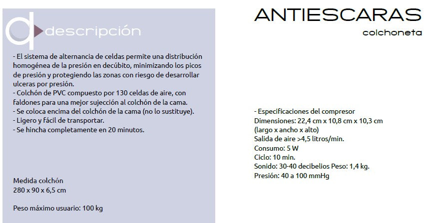 5044 COLCHON ANTIESCARAS GERIATRICO