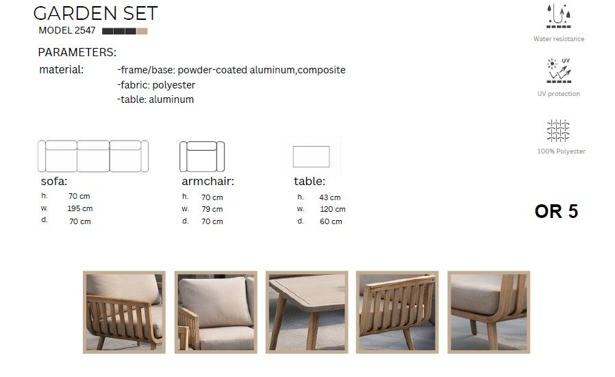 7254700 SET JARDIN 4 PIEZAS
