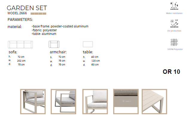 SET JARDIN 4 PIEZAS 7266600