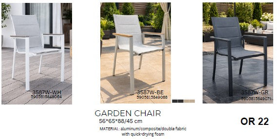 SILLA JARDIN ACOLCHADA BRAZO MADERA 7358701