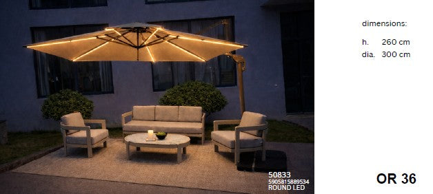 SOMBRILLA REDONDA LED 75083300